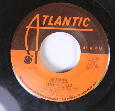 Rock 45 Stephen Stills - Marianne / Nothin' To Do But Today On