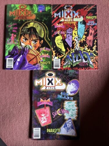 Mixx Zine 6. 3. & 2. 1998 Manga Magazin 3 Hefte Top Zustand Konvolut Englisch