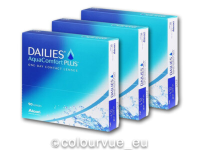 Dailies AquaComfort Plus Alcon 3x90 Stück Tageslinsen kostenloser Versand