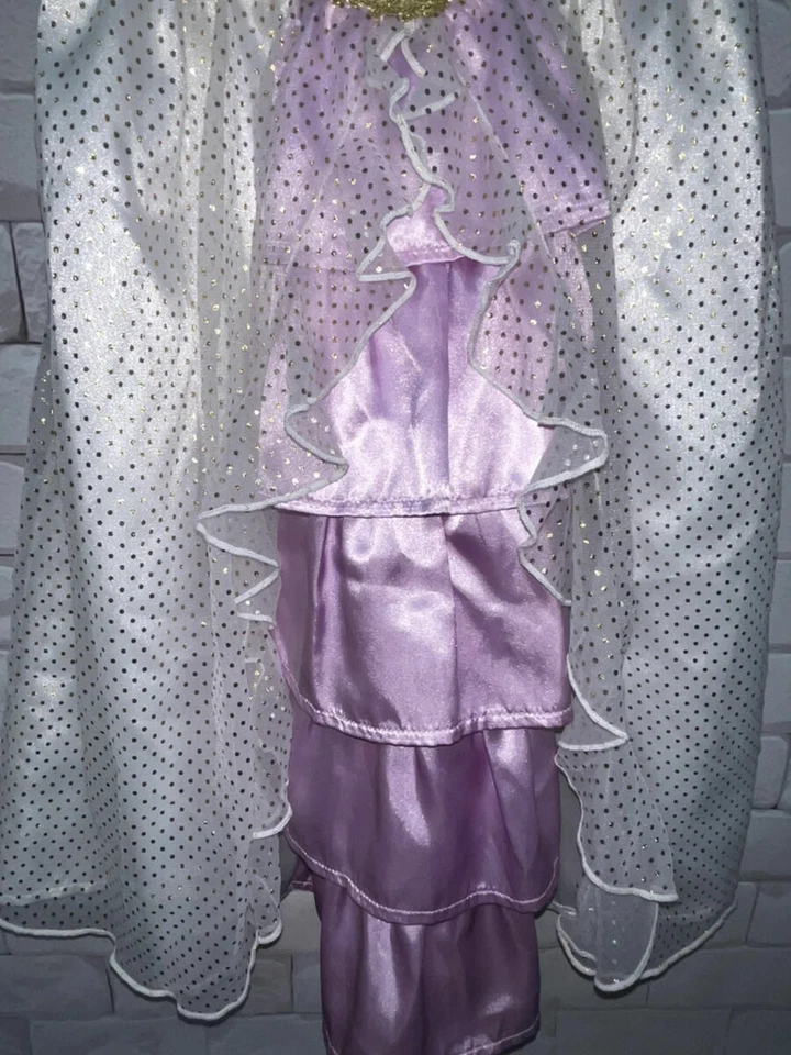 Niñas Disney Vestido Rapunzel Enredado Disfraz Holloween Talla 4 Foto 3 de 4