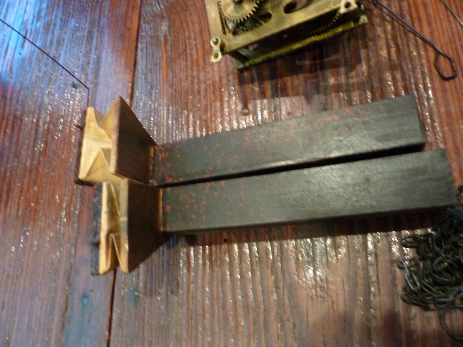 Cuckoo Clock parts lot For Repair Work Movement, Bellows, Chains, etc