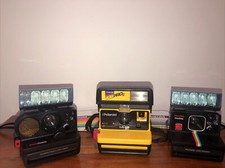 4 Peace  s Collectible Polaroid Vintage Cameras Lot Working Good Condition