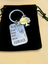 Teacher Keychain For Teachers/Fathers; Gift Engraved Fathers  Teachers Charm