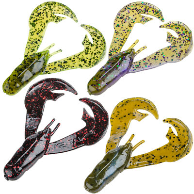 Strike King 7,5cm Rage Chunk - 7 Gummikrebse, Krebsimitate aus Gummi, Gummiköder
