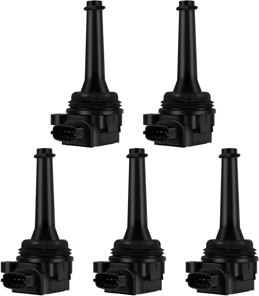 5x vela de ignição NGK e 5x bobina de ignição para Volvo C70 S60 V70 XC70 XC90 L5 L6 - Imagem 2 de 4