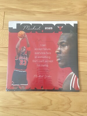 A Sealed 2025 Michael Jordan  16- Months Double Time  Quotes Calendar