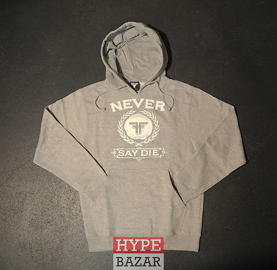 FALLEN - NEVER SAY DIE HOODED SWEATSHIRT NEU GR:S HEATHER FALLEN FOOTWEAR