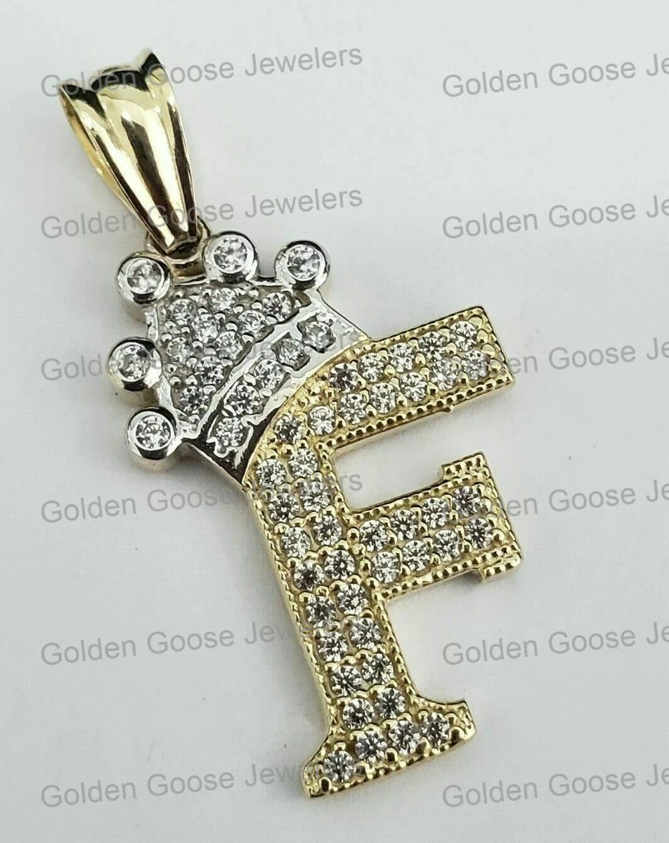 Gold letter f pendant deals