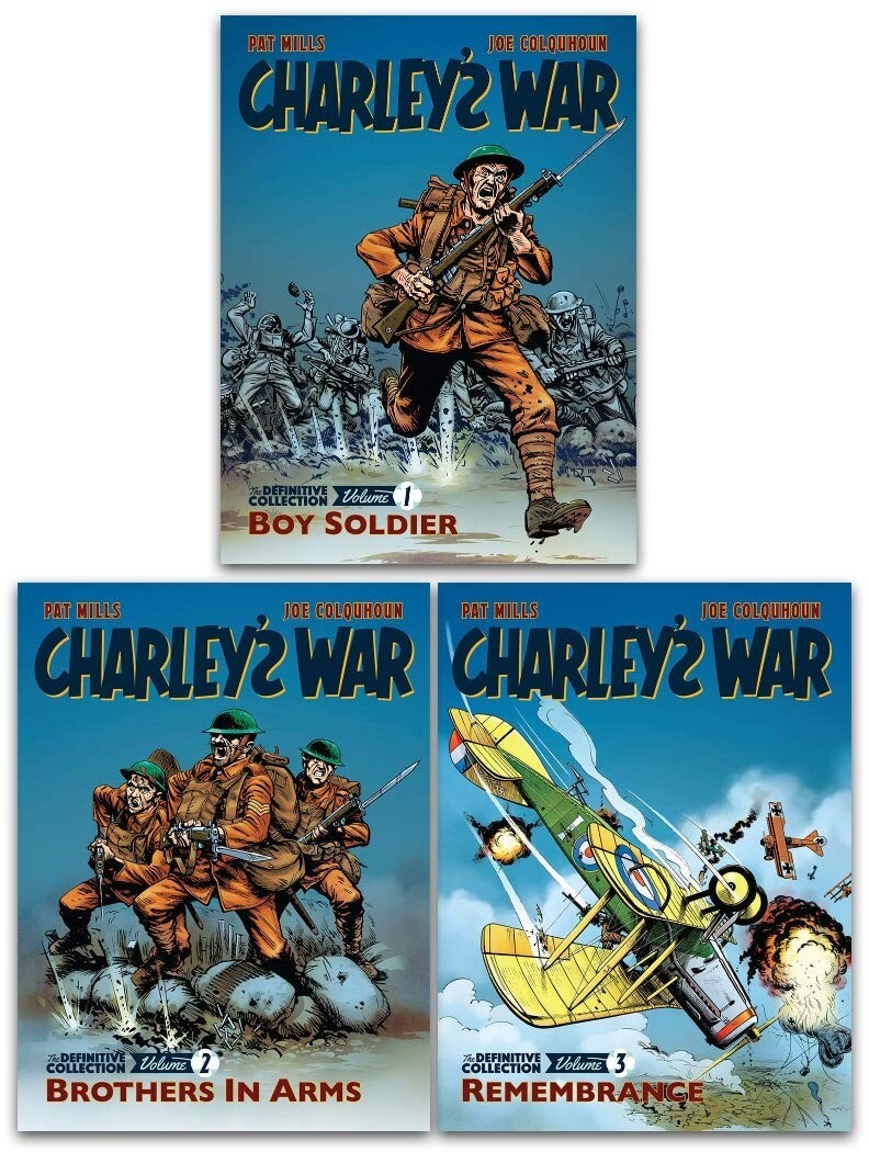 Charleys War The Definitive Collection 3 Books Set by Pat Mills Boy Soldier