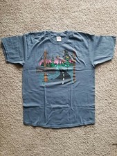 Vintage 1993 Anvil End Of The World Omak Wa Shirt Size XL