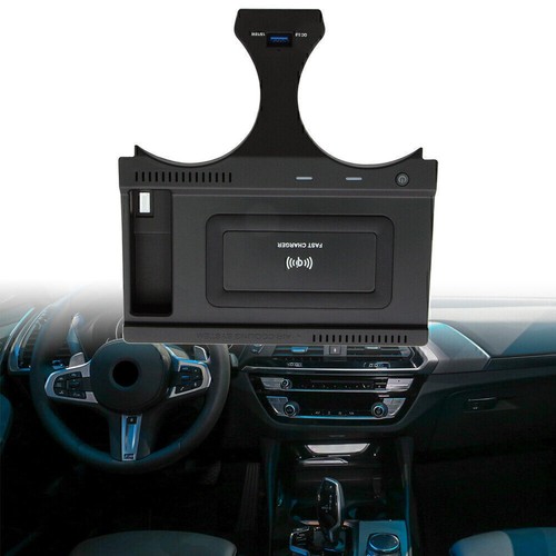 Auto Handy Ladegerät Wireless Charger Pad für BMW X3 X4 G01 G02 18-21 Samsung - 第 1/9 張圖片