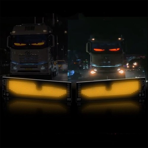 Car Window Led Devil Eyes Lights Colorful Soft Screen Eye Lamp for Car Windows - Picture 12 of 19