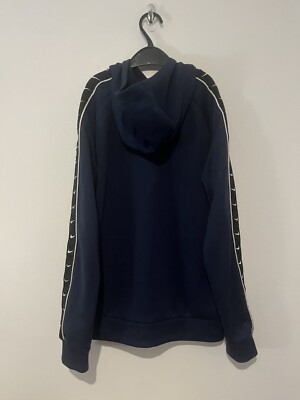nike tape hoodie navy