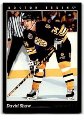 1993-94 Pinnacle #124 David Shaw NM Near Mint Bruins ID:43414