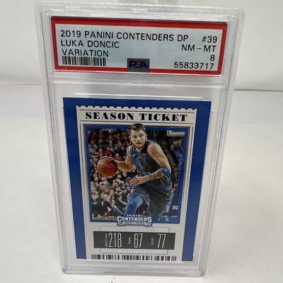 2019 Panini Contenders DP Luka Doncic Draft Blue Foil Variation 