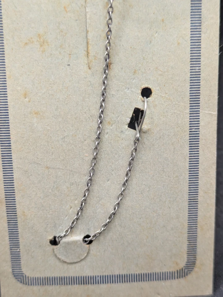 CHAINE EN NICKEL FIN XIXème POUR LORGNON PINCE NEZ SUR SON CARTON D'ORIGINE - Photo 2/3