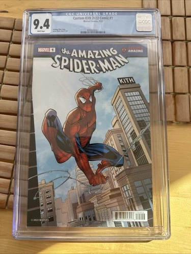 2022 MARVEL Kith #1 The Amazing Spider-Man “Beyond Amazing” Comic Book CGC 9.4