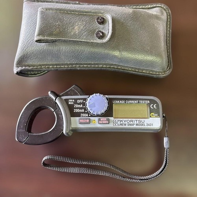 #ad Kyoritsu KEW SNAP Model 2431 Leakage Current Clamp Meter Tester G1560 as is ... $195.00