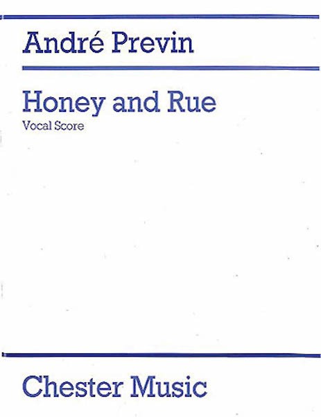 Andre Previn Honey and Rue for Soprano Vocal Score Piano Classical Sheet Music