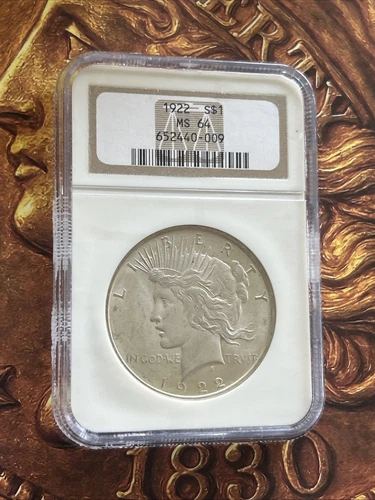 NGC 1922 MS64 Peace Dollar (Old Brown Label) 🇺🇸