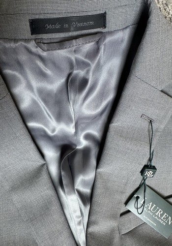 Lauren Ralph Lauren Boys Gray Blazer Jacket 18R | Prom Wedding Graduation New - Picture 12 of 18