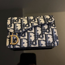Christian Dior - Saddle Bloom Card Holder - Blue Oblique