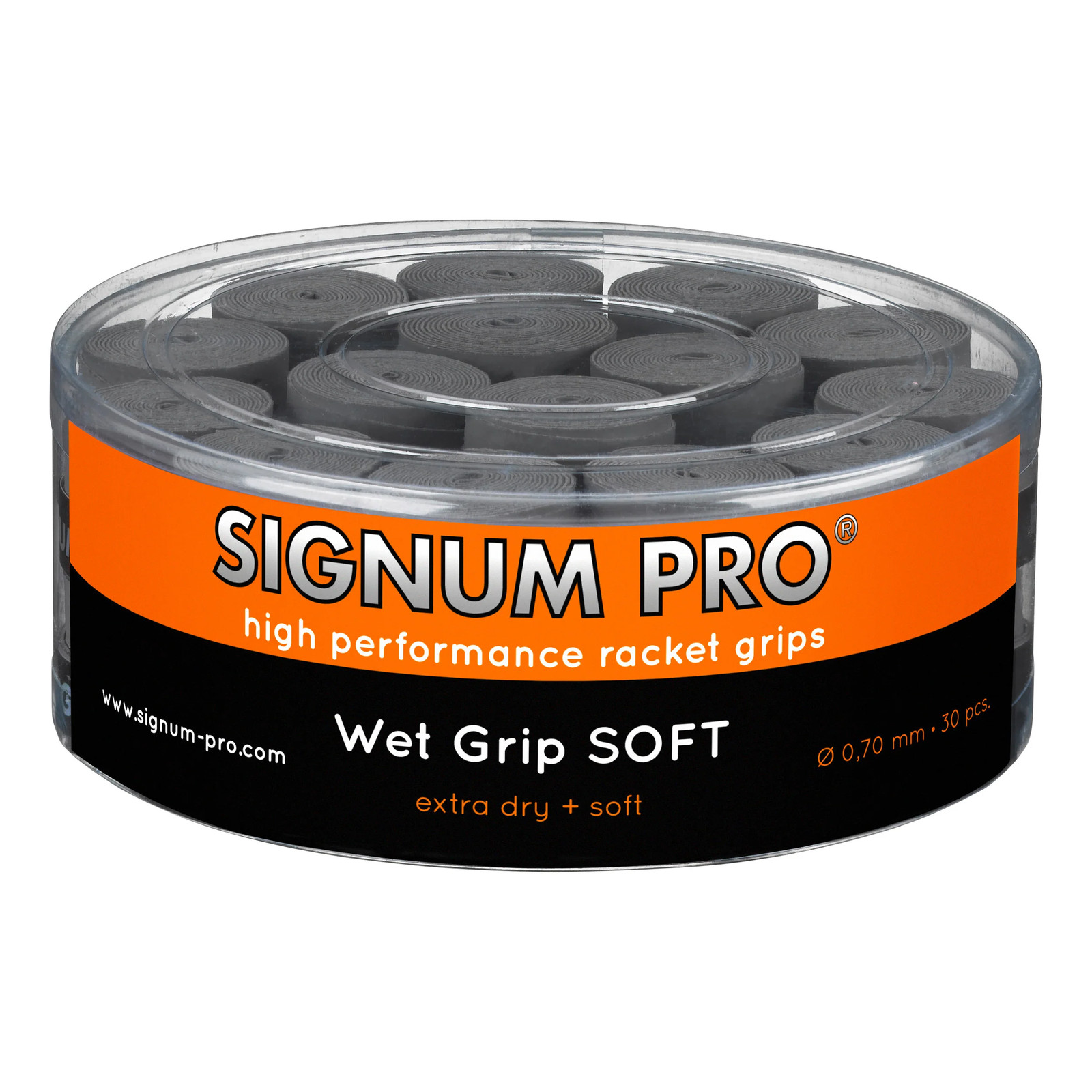 Signum Pro Wet Grip Soft 30er Pack Tennisovergrip grau 8990₽