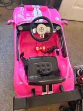 Pink Ford Mustang GT Kids Electric Ride-On Car 12V Licensed Ford Sports Car