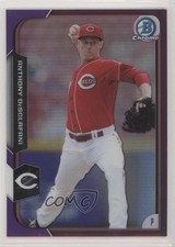 2015 Bowman Chrome Purple Refractor 80/250 Anthony DeSclafani #135 06yc