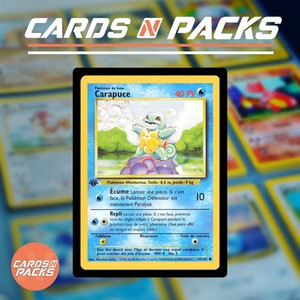 Carte Pokemon Carapuce 63/102 Set de Base Edition 1 NM-Mint
