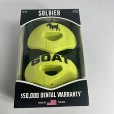 Soldier Sports Elite Air Mouth Guard Lip Protector THE GOAT Neon Yellow New
