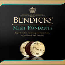 Bendicks Dark Chocolate Mint Fondants 180g Vegan Friendly After Dinner Mints Box