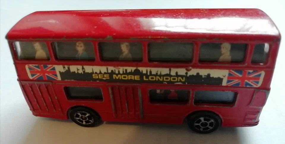 Modellauto Doppeldecker DAIMLER FLEETLINE CORGI JUNIORS No.1278081 BLECH rot - Bild 2 von 4