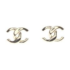 Chanel Coco Mark Earrings Gold