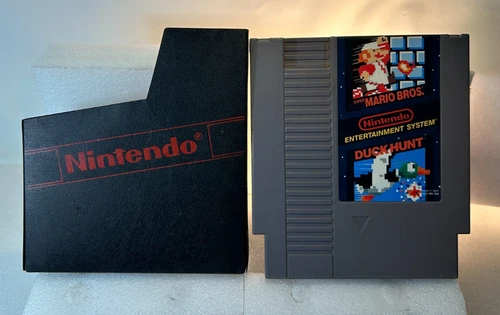Super Mario Bros & Duck Hunt (Nintendo NES, 1988) W/ Sleeve, Tested