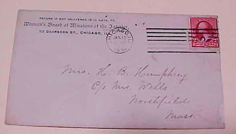 US WOMAN'S BOARD MISSION OF INTERIOR CHAICAGO 1894