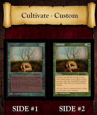 Cultivate (Custom Retro) - Magic: The Gathering (MTG) Playtest Card / cEDH