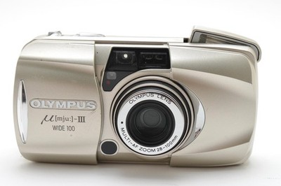 [Near MINT] Olympus μ mju III WIDE 100 35mm Point & Shoot Film Camera From JAPAN