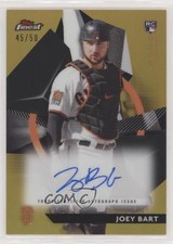 2021 Finest Rookies Design Variation Gold Refractor 45/50 Joey Bart Auto 0a17