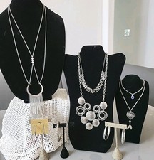 10 pcs High Fashion Silver Jewelry Necklaces Earrings Bracelet Gorgeous Lot: A37