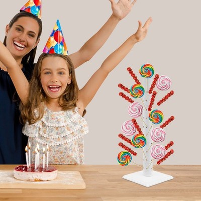 Weiß Lollipop-Halter 62-Löchern Cake Pop Ständer Holz Lutscherhalter für Partys