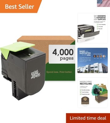 High Yield Lexmark 801HK Toner Cartridge for CX410/CX510 - 4,000 Pages Black