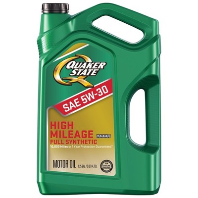 Quaker State High Mileage Full Synthetic Motor Oil 5W-30 5 Quart