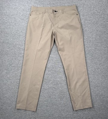 Public Rec Pants Mens 36x31 Beige Dealmaker Performance Workday Stretch Golf