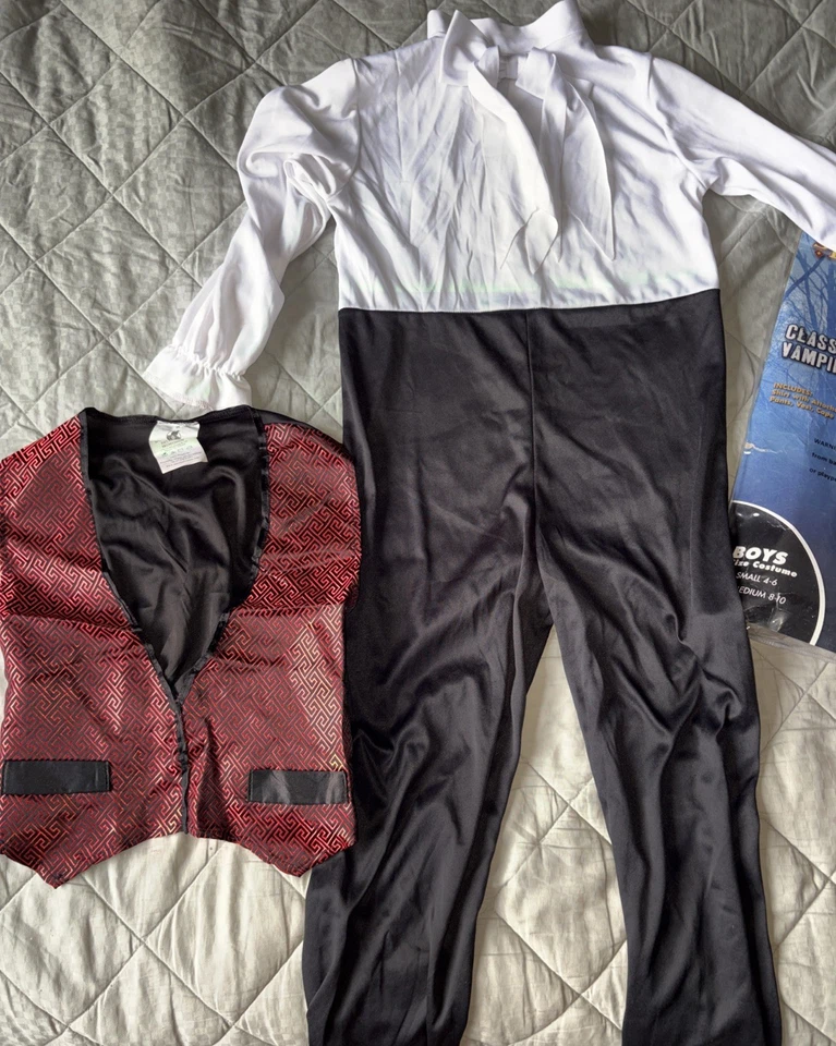 Disfraz Spirit Halloween Clásico Vampiro Niños ·Talla M (8-10) •SIN Capa••¡Descuento! Foto 3 de 4