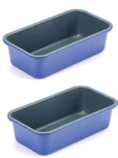 Set of 2 Loaf Pan Baking Bread 1lb Loaf Bread Pans for Home Baking Cake 9x5inch