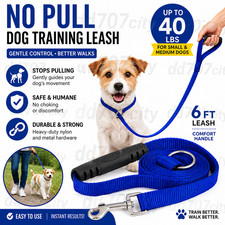 No Pull Dog Training Leash Slip Lead Walking Lead for Small Dogs Up to 40 lb