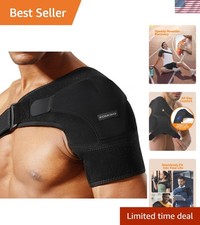 Komoko Shoulder Brace, Rotator Cuff Support Brace and Arm Sling for Pain Reli...