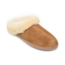 Women's Minnetonka Sheepskin Mule Slippers Tan