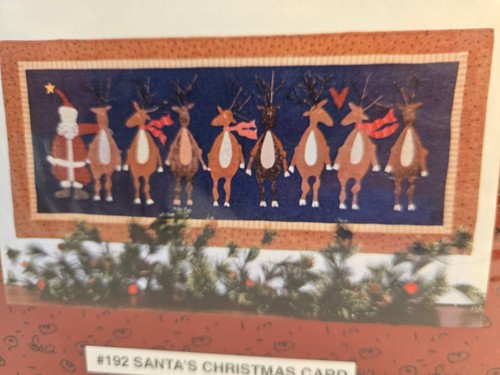 "Tarjeta de Navidad de Santa" Sandy Gervais Diseño Piezas De Mi Corazón Edredón Patrón - Imagen 2 de 3